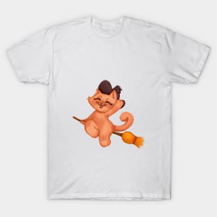 cute little kitten whitch T-Shirt